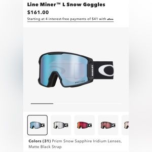 Oakley Line Miner goggles